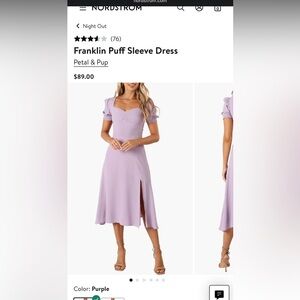 Petal and Pup dress with slit